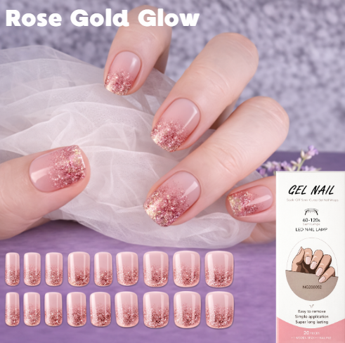 Nail wraps - Rose Gold Glow