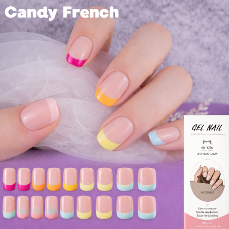 Nail wraps - Candy French