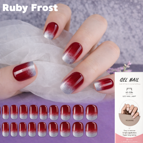 Nail wraps - Ruby Frost