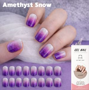Nail wraps - Amethyst Snow