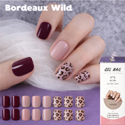 Nail wraps - Bordeaux Wild
