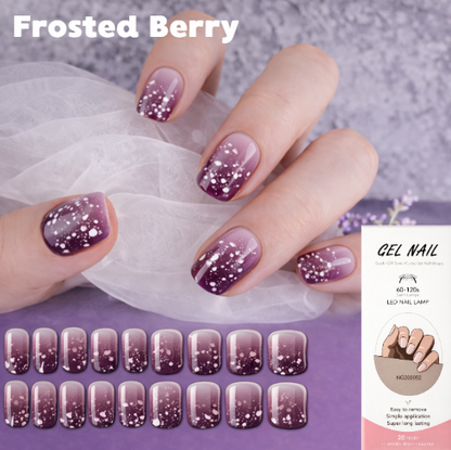 Nail wraps - Frosted Berry