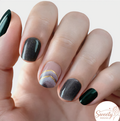 Nail wraps - Emerald Dusk