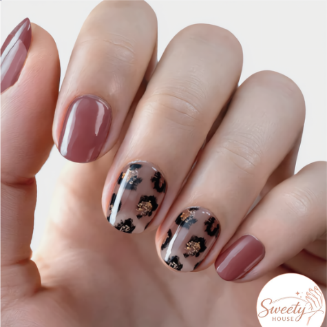 Nail wraps - Rosé Leopard