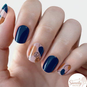 Nail wraps - Sapphire Sketch