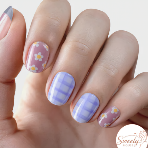 Nail wraps - Lavender Picnic