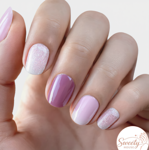 Nail wraps - Rosy Ice