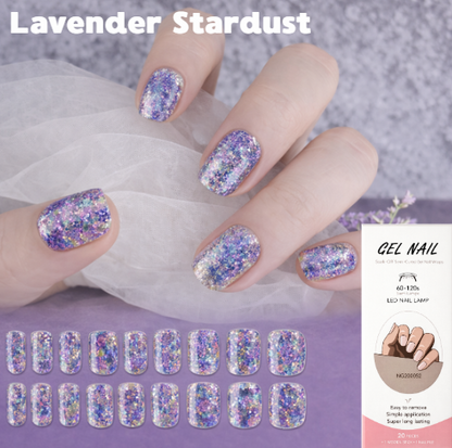 Nail wraps - Lavender Stardust