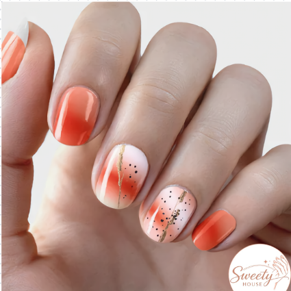 Nail wraps - Peach Mirage