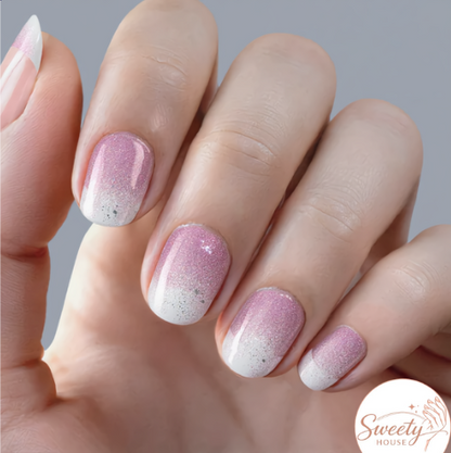 Nail wraps - Pink Snowfall