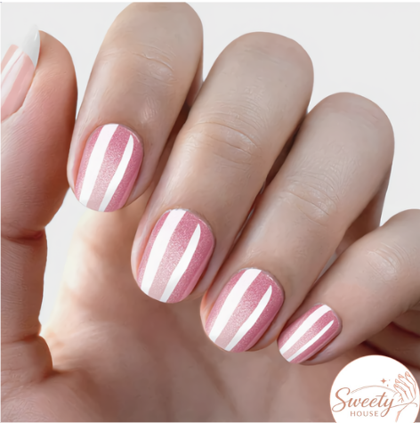 Nail wraps - Candy Stripe