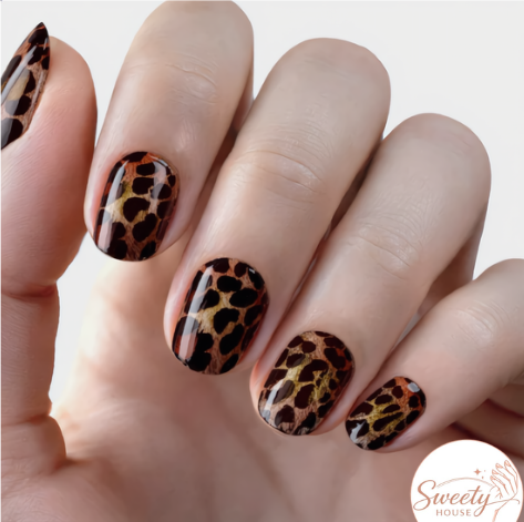 Nail wraps - Leopard Luxe