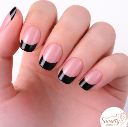 Nail wraps - Midnight French