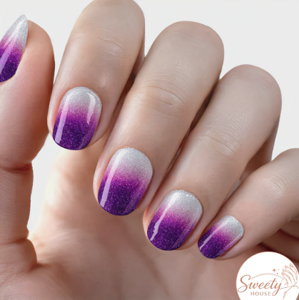 Nail wraps - Amethyst Snow
