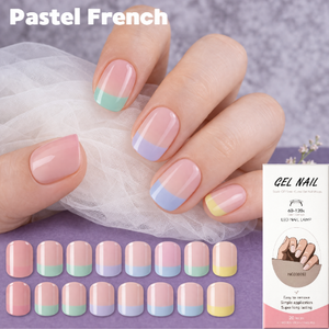Nail wraps - Pastel French