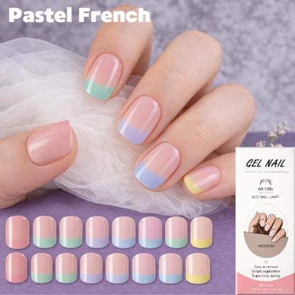 Nail wraps - Pastel French
