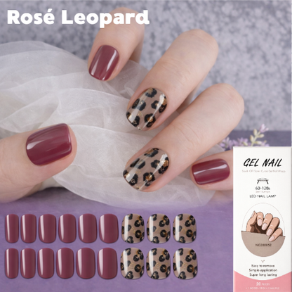 Nail wraps - Rosé Leopard