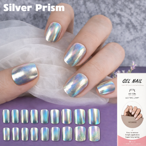 Nail wraps - Silver Prism