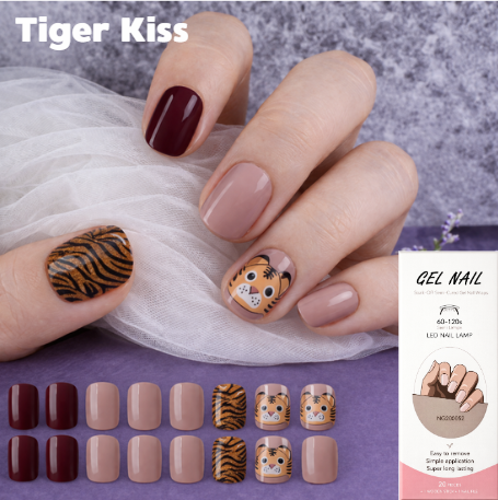 Nail wraps - Tiger Kiss