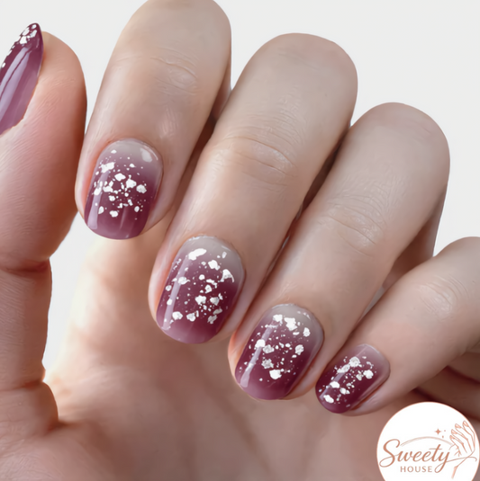 Nail wraps - Frosted Berry
