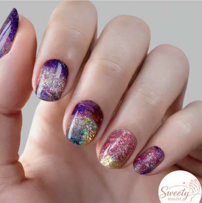 Nail wraps - Rainbow Stardust