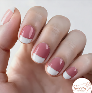 Nail wraps - Rosé French